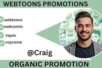 promote your webtoon, webcomic promotion, comic, tapas, manga