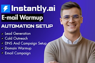 setup instantly ai, ai smartlead, ai clay com for cold email, email warm up