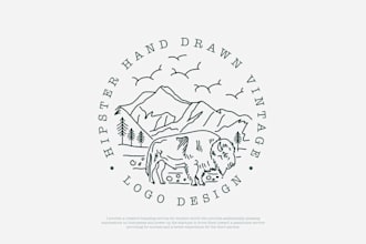 create a hand drawn logo design
