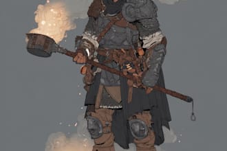 dnd art character and draw dnd character art