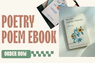 edit, format, upload, poetry ebook, poetry book,  poem ebook poetry proofreading