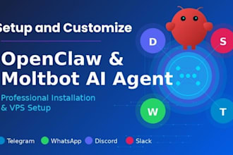 install openclaw ai agent, moltbot chatbot with telegram whatsapp setup