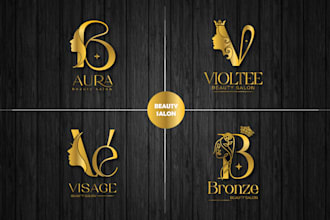 do salon cosmetics hair nail spa body massage organic logo