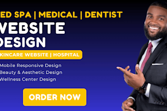 design responsive medical spa, chiropractor, aesthetics, botox med spa website