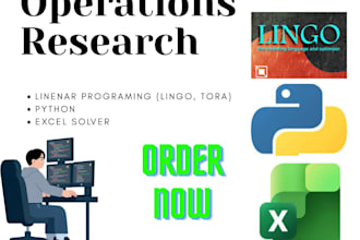 solve operations research linear programming using lingo and excel