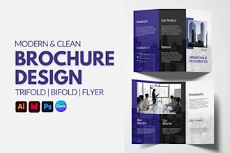 design trifold, bifold, or flyer brochure within 24 hours