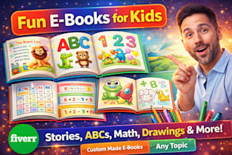 creat you a kids fun learning book in pdf