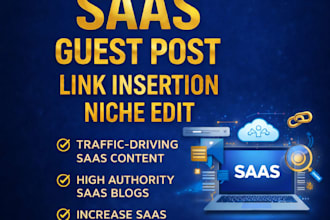 do saas niche edit and high da saas guest post backlinks