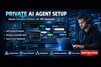 install custom clawdbot, secure moltbot ai agentic app vps lobsta n8n automation