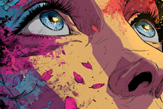comic book illustration with comic book illustrator