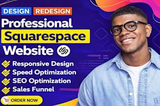 design squarespace website, develop squarespace with performance optimization