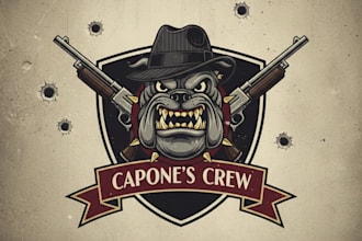 design a bold and edgy gangster logo for your brand