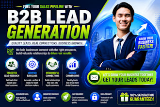 do b2b lead generation,web research and email list building