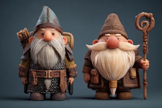 design 2d and 3d characters