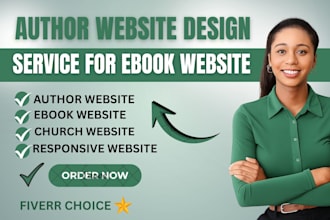 create book author website, ebook website, book author, author wordpress website