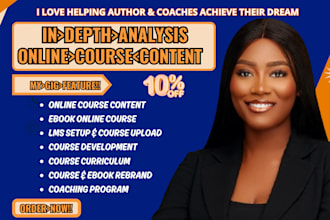 create online course content, thinkific course creation, ebook online course
