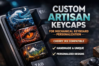 design custom artisan keycaps for mechanical keyboard personalization