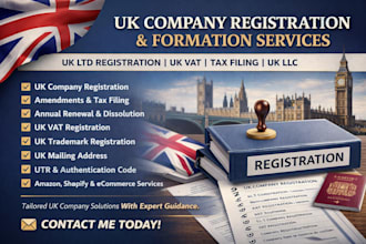 handle your UK company registration and vat filing