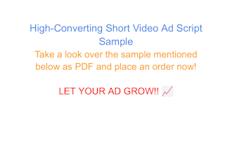 write high converting short video ad scripts for instagram and youtube
