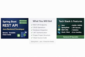 build spring boot rest API backend