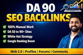 build high da manual SEO backlinks for top google ranking