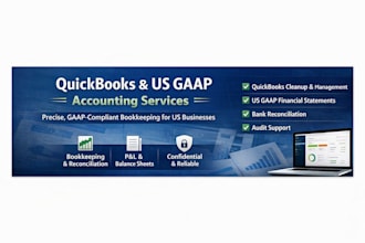do quickbooks bookkeeping, cleanup, reconciliation and US gaap financial