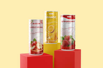 make premium label design for packaging, cans and chips bags
