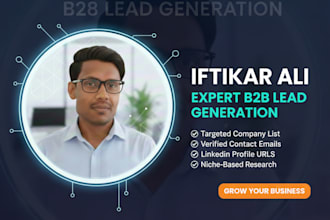 provide high quality b2b lead generation and targeted email list building