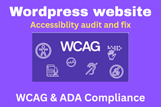 audit and fix wordpress website for ada, wcag accessibility compliance