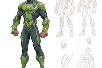 superhero character for comics
