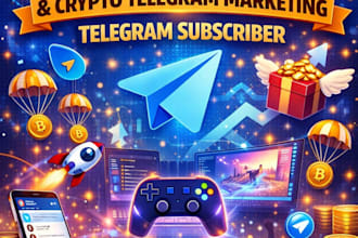 grow crypto telegram promotion, crypto telegram marketing, telegram subscriber