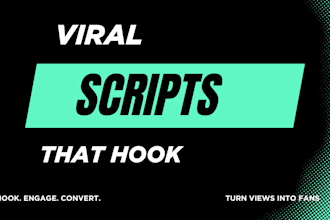 be script writer for youtube video script writing