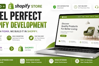 convert your figma or xd design into a high converting shopify store
