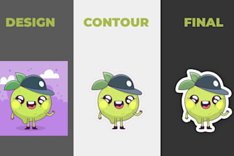 create professional cutlines for stickers