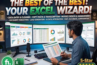 design professional excel billing sheets and dashboards