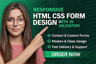 create a stunning custom web form with HTML CSS and js