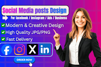 design eye catching social media posts for business growth