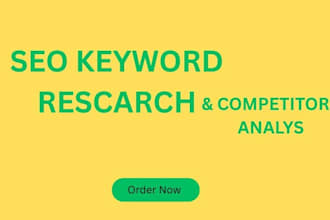 do keyword research and competitor analysis