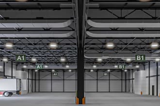 restyle 3d warehouse factory model,space storage unit, industrial spaces render