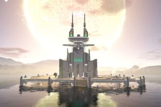 build an empyrion space or planet poi building with blocks and decals