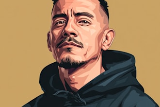 create vector portrait cartoon art illustrations