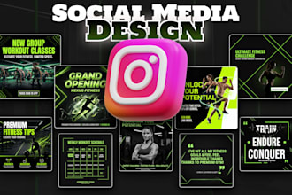 design pro social media posts in photoshop or canva