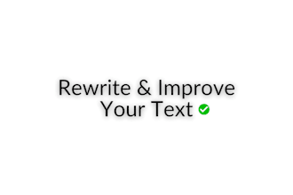 rewrite and improve short texts in english or portuguese