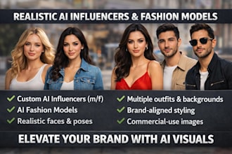 create ai influencers and fashion models for you