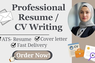 design a professional resume , CV