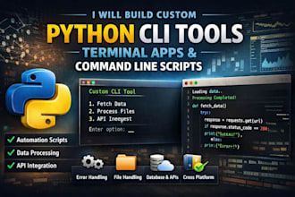 build a custom python terminal app to automate your tasks