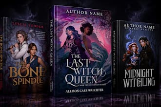 design stunning custom book cover fantasy book cover for kindle, KDP ebook cover