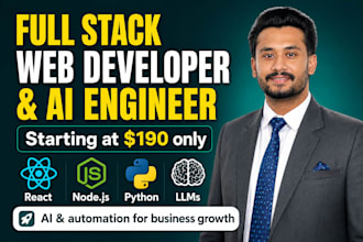 custom ai web development and build llm rag application