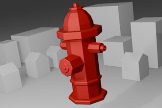 create any 3d low poly model in blender