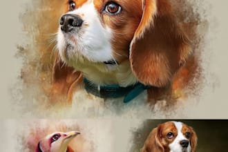 custom renaissance royal pet portrait to oil painting